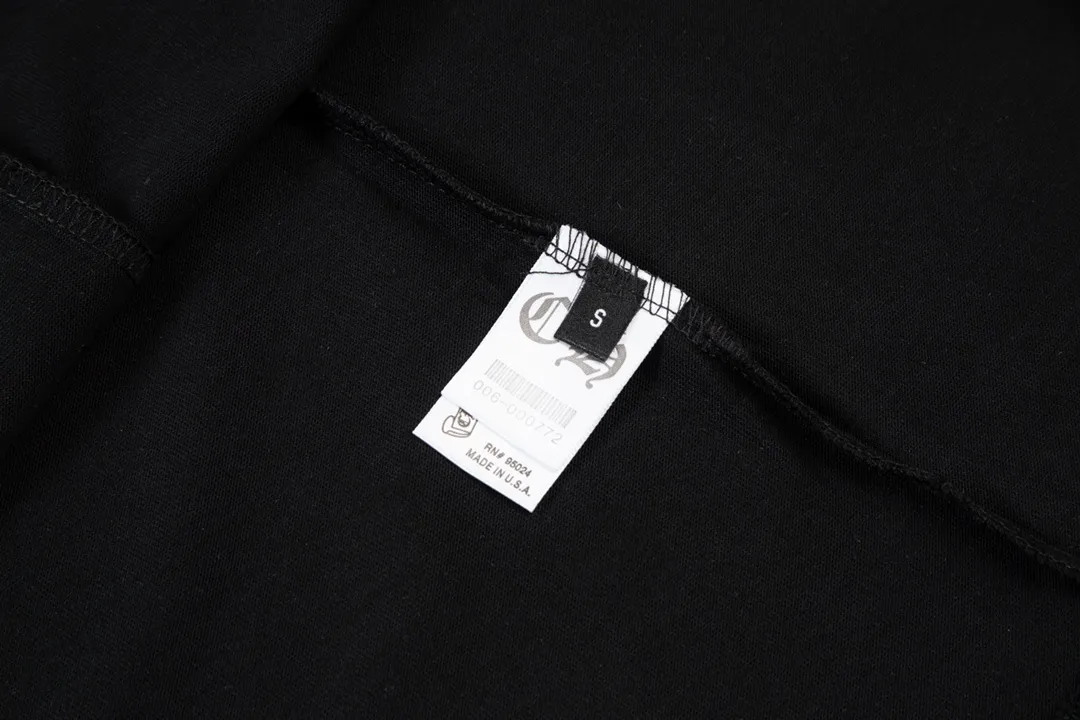 Chrome Hearts/ Pink Logo Same Style T Versatile : Black Size：XS~L